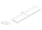 Multibrackets M Universal Cable Cover Super Slim - Kaapelin suojus - 1.1 m - musta