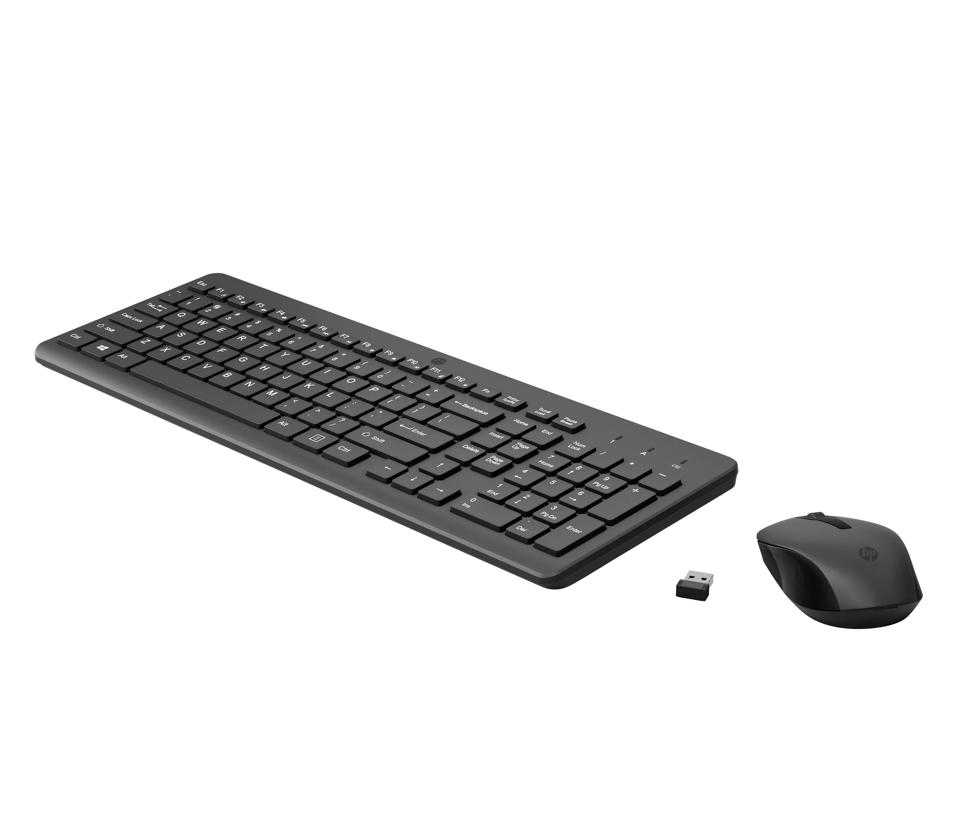 HP 330 -langaton ergonominen n&auml;pp&auml;imist&ouml; ja hiiri, musta
