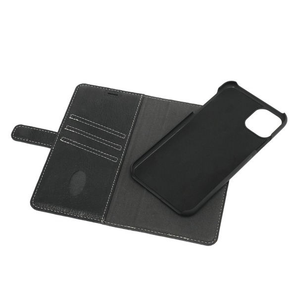 Essentials Leather Wallet Detachable, iPhone 11 Pro Max - Wallet Case, Black