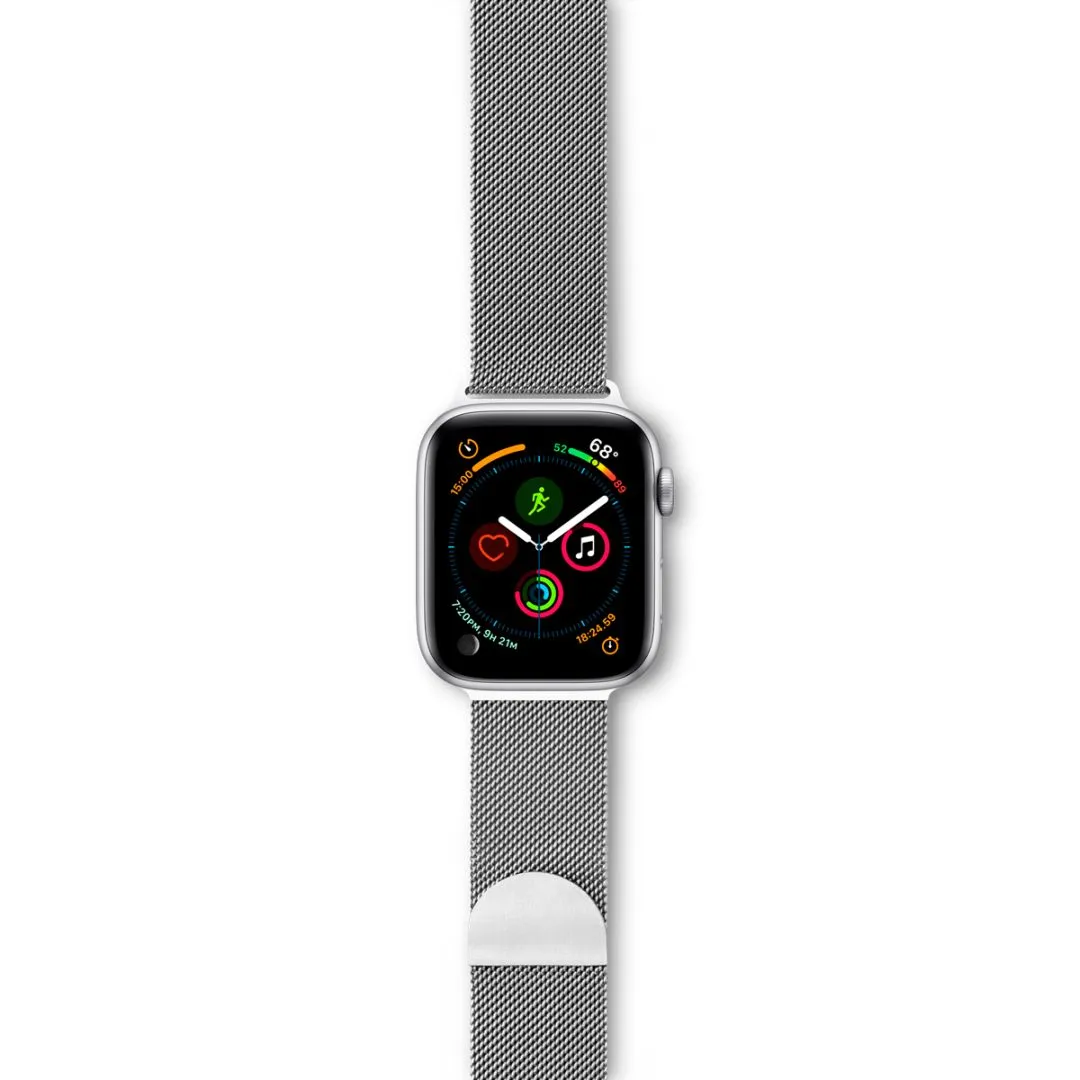 Epico Apple Watch 42/44/45 mm - milanese loop, Silver