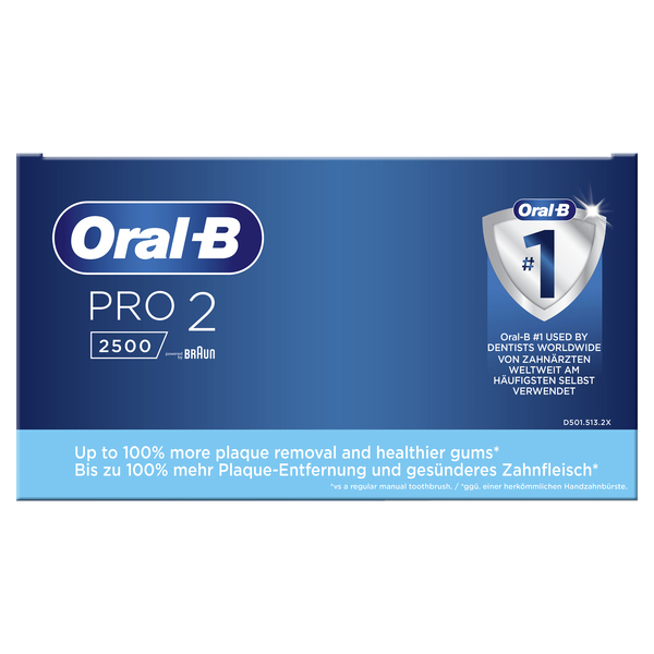 ORAL-B S&Auml;HK&Ouml;HAMMASHARJA PRO2500 + matkakotelo! Pro 2 -s&auml;hk&ouml;hammasharjan sulavalinjainen varsi auttaa sinua harjaamaan hammasl&auml;&auml;k&auml;reiden suosittelemalla tavalla.