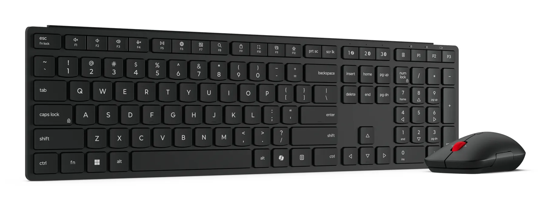 Lenovo Multi-Mode Pro Combo tr&aring;dl&ouml;st tangentbord och mus, eclipse black