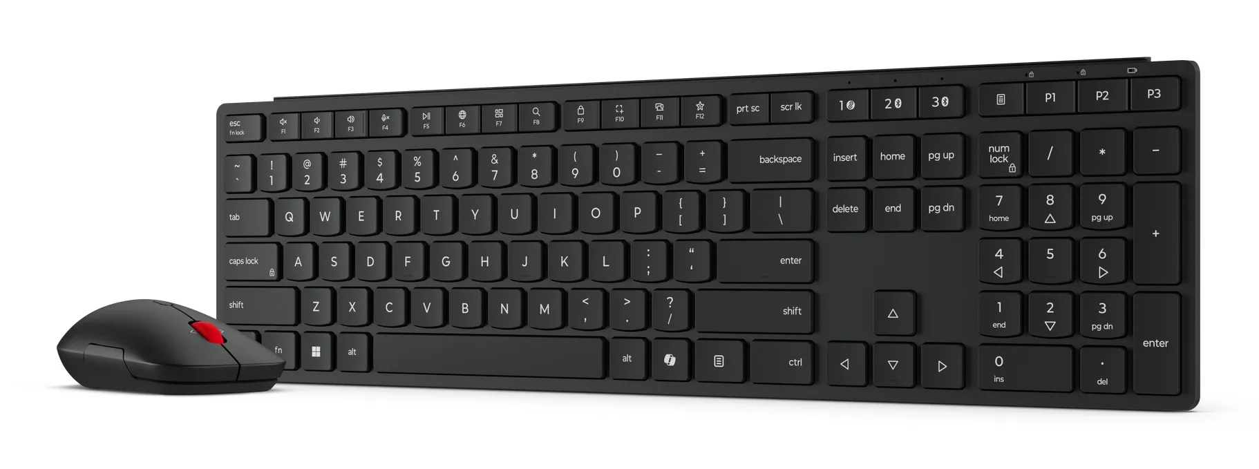 Lenovo Multi-Mode Pro Combo tr&aring;dl&ouml;st tangentbord och mus, eclipse black