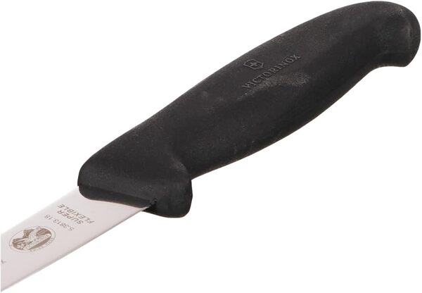 Victorinox Fibrox Flexible Filleting Knife, 20 cm (Black)