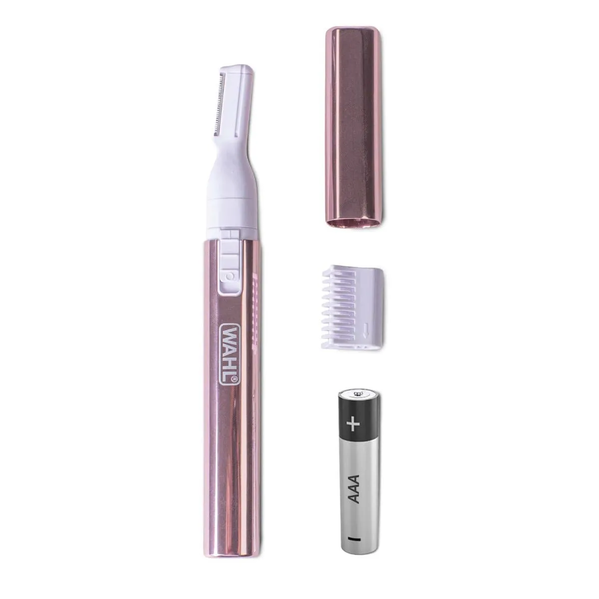 WAHL 5640-4417 Cordless Washable Eyebrow Trimmer, Rose gold