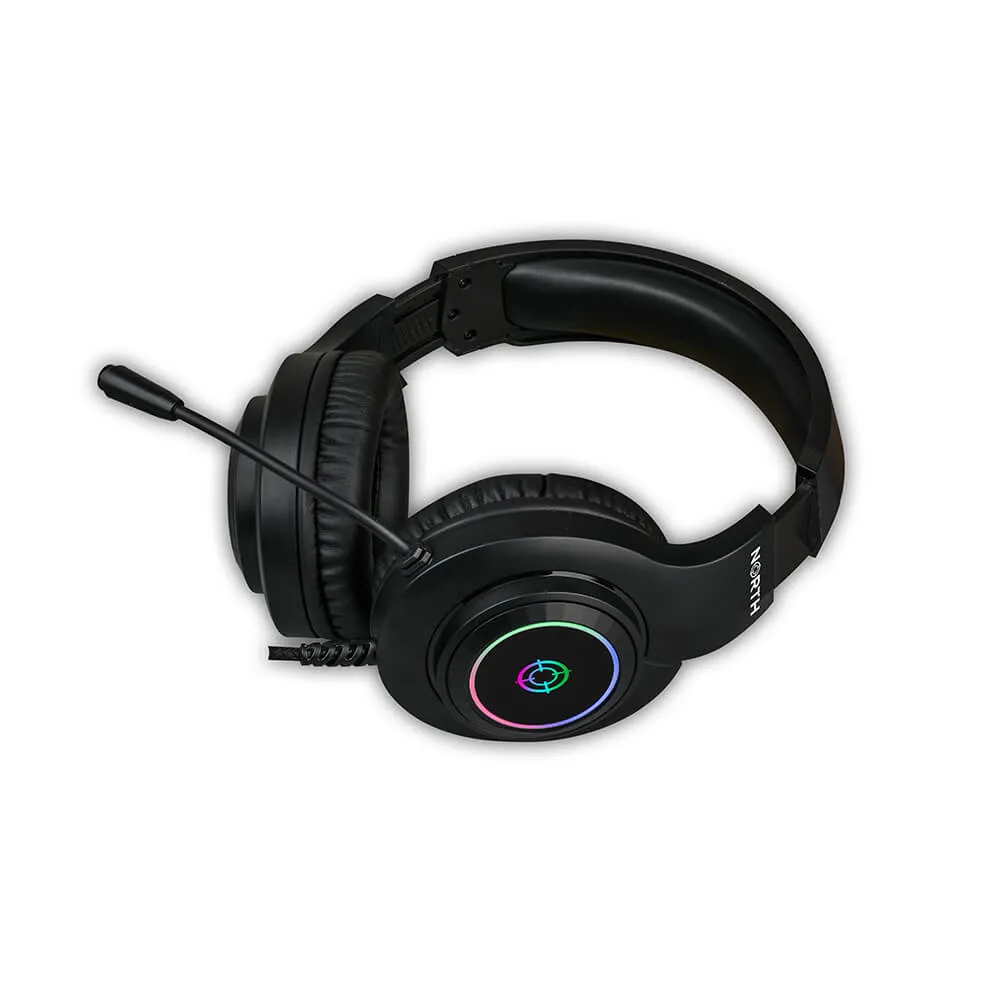 North H100 RGB - gaming headset, black