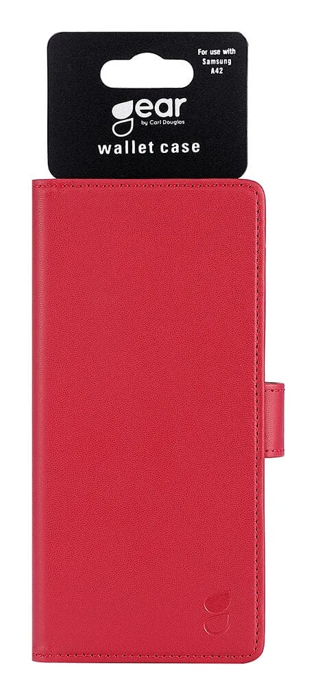 GEAR Wallet, Galaxy A42 -lompakkokotelo, Punainen
