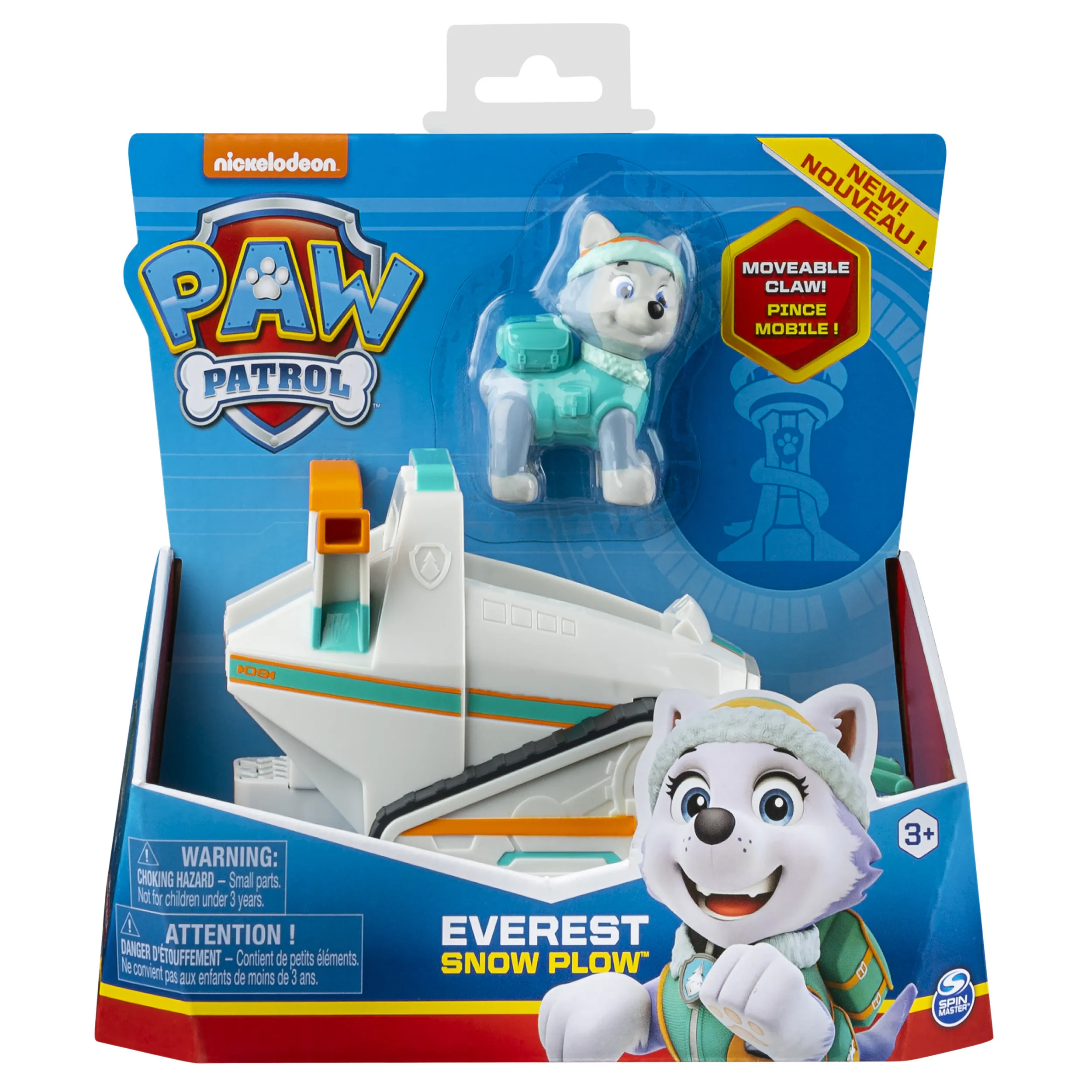Spin Master Paw Patrol Everest's Snowmobile Model Vehicle (With Collectible Figure)