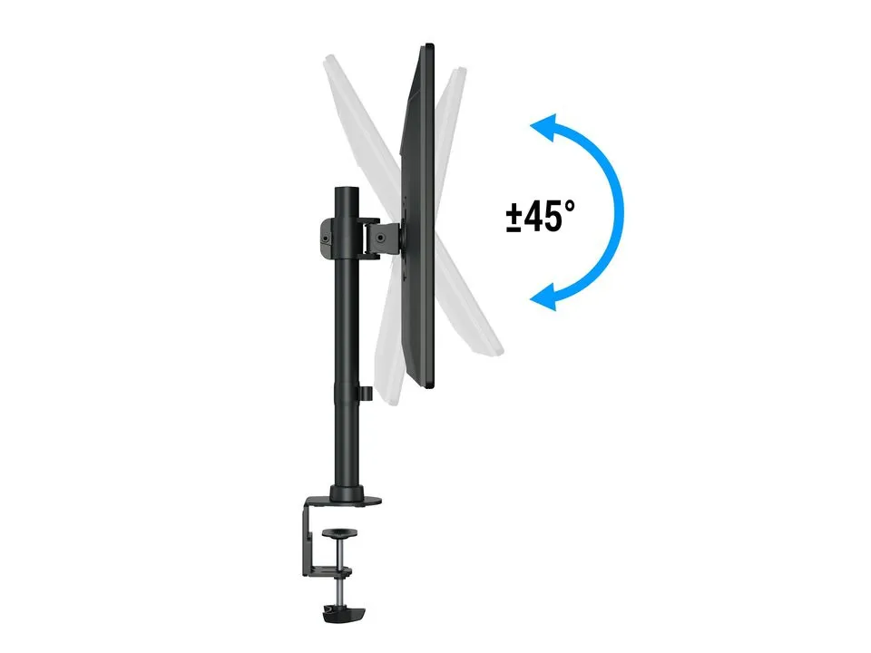 Multibrackets M Deskmount Basic Single -n&auml;ytt&ouml;varsi, musta, 15&quot;-27&quot;, 10kg