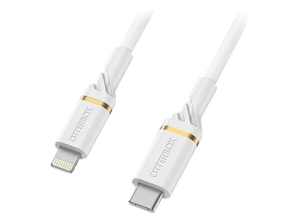 OtterBox Fast Charge Lightning to USB-C cable, 1 m, White