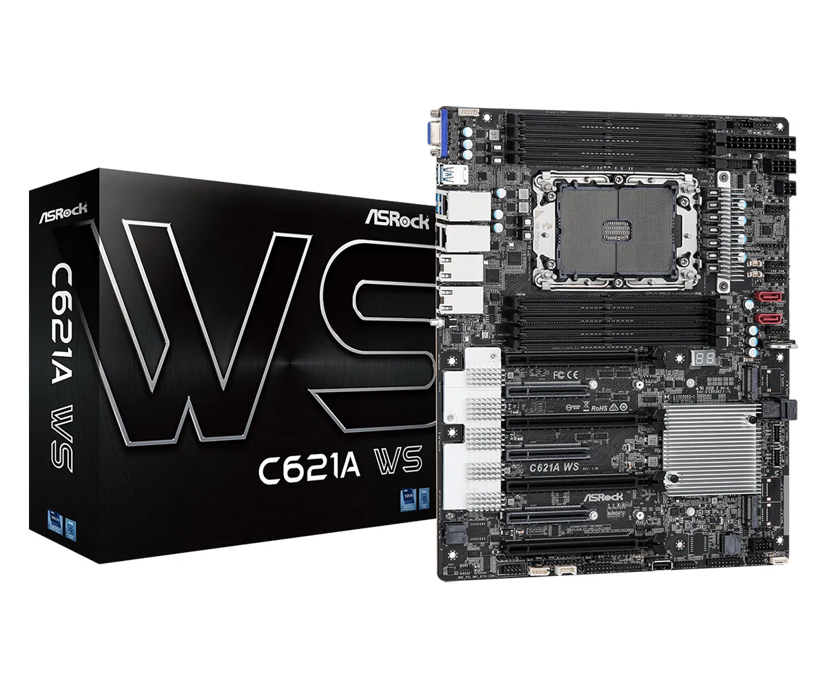 ASRock C621A WS LGA4189 ATX moderkort