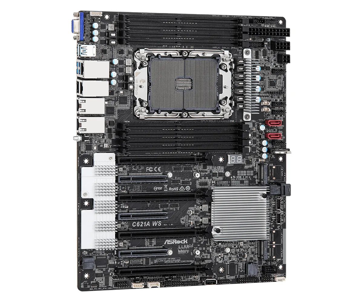 ASRock C621A WS LGA4189 ATX moderkort