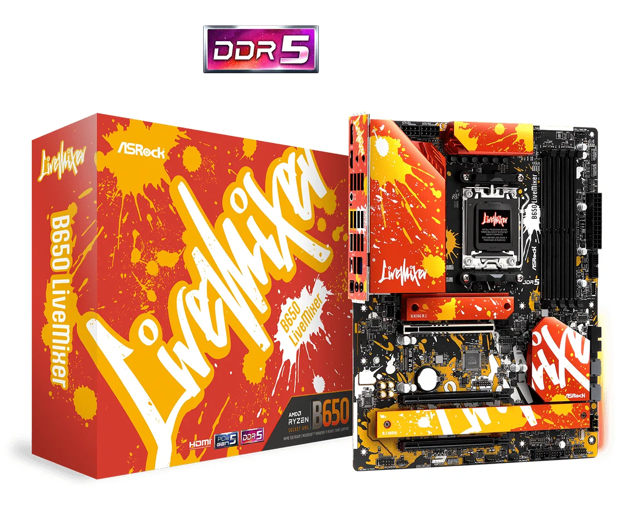 ASRock B650 LiveMixer ATX - motherboard