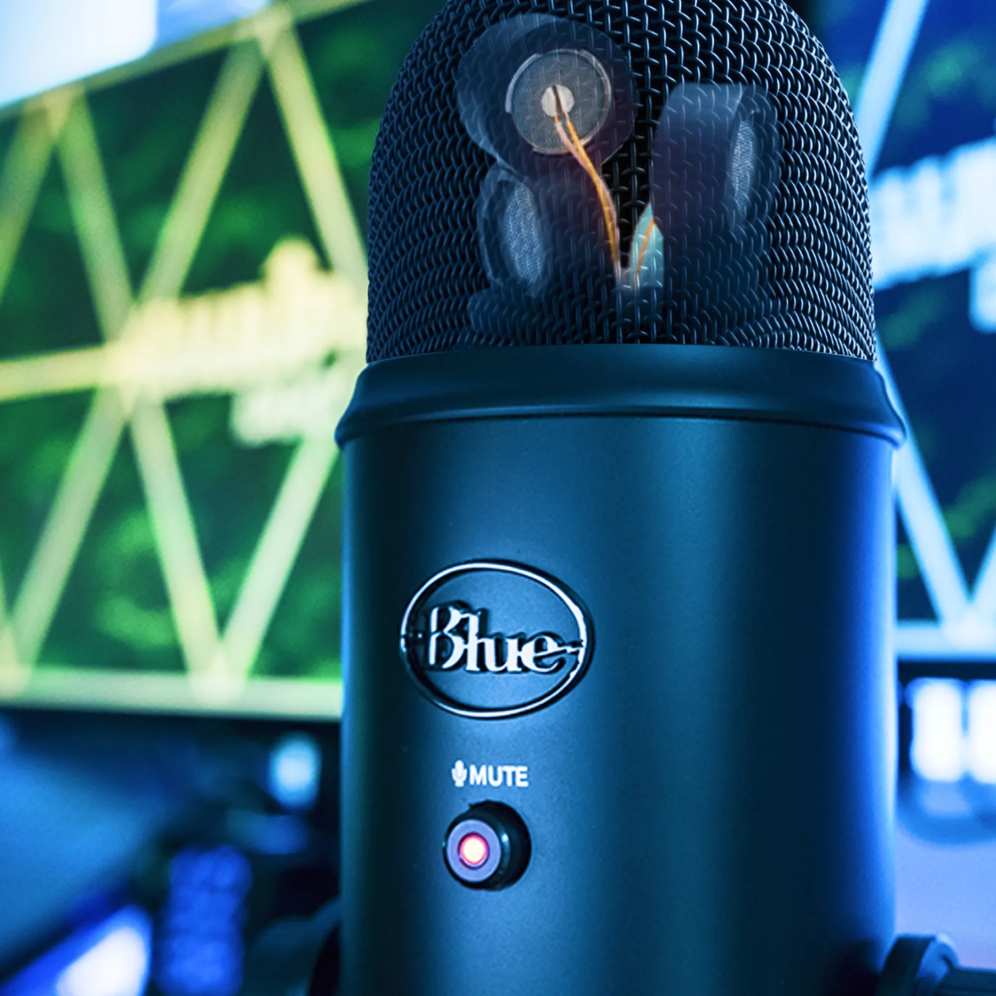 Logitech Blue Yeti, USB, kondensator mikrofon, blackout