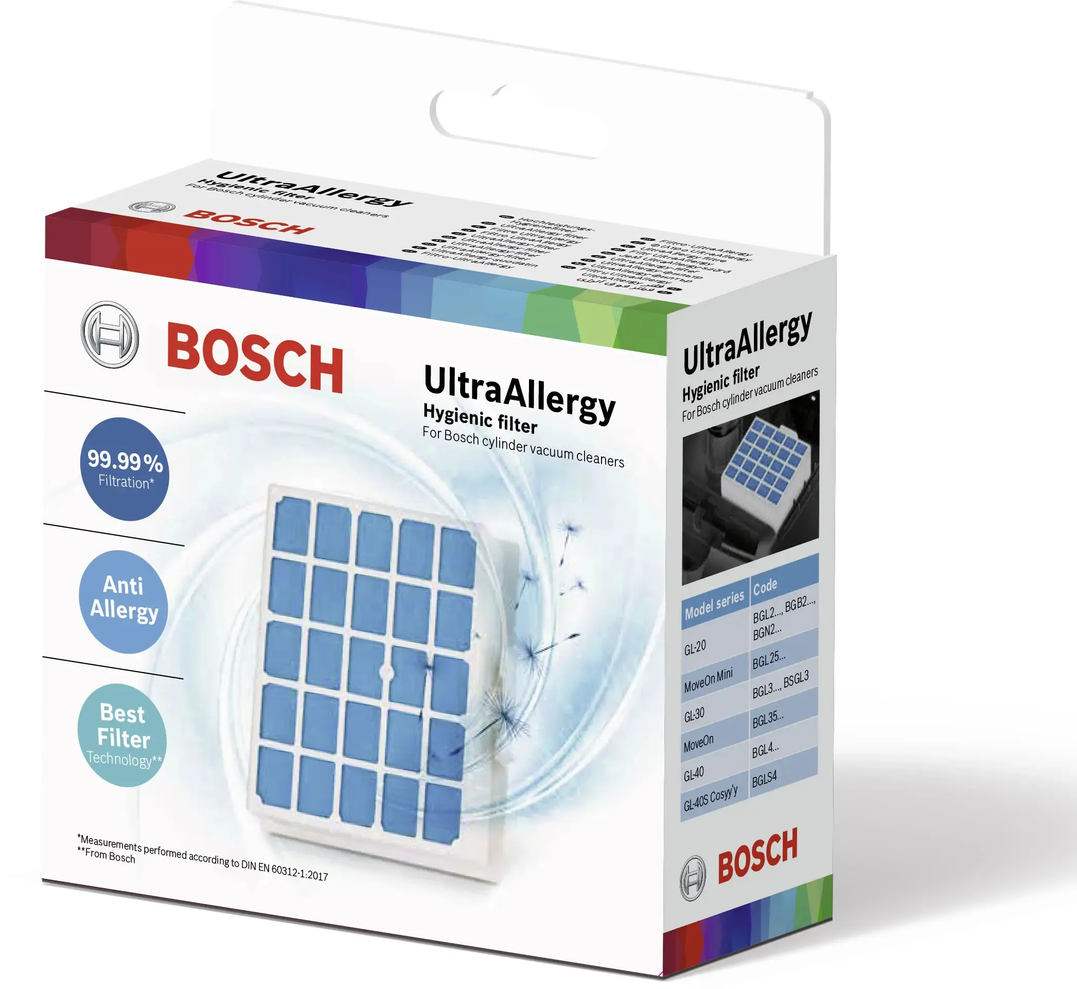 Bosch UltraAllergy - hygienfilter BBZ156UF