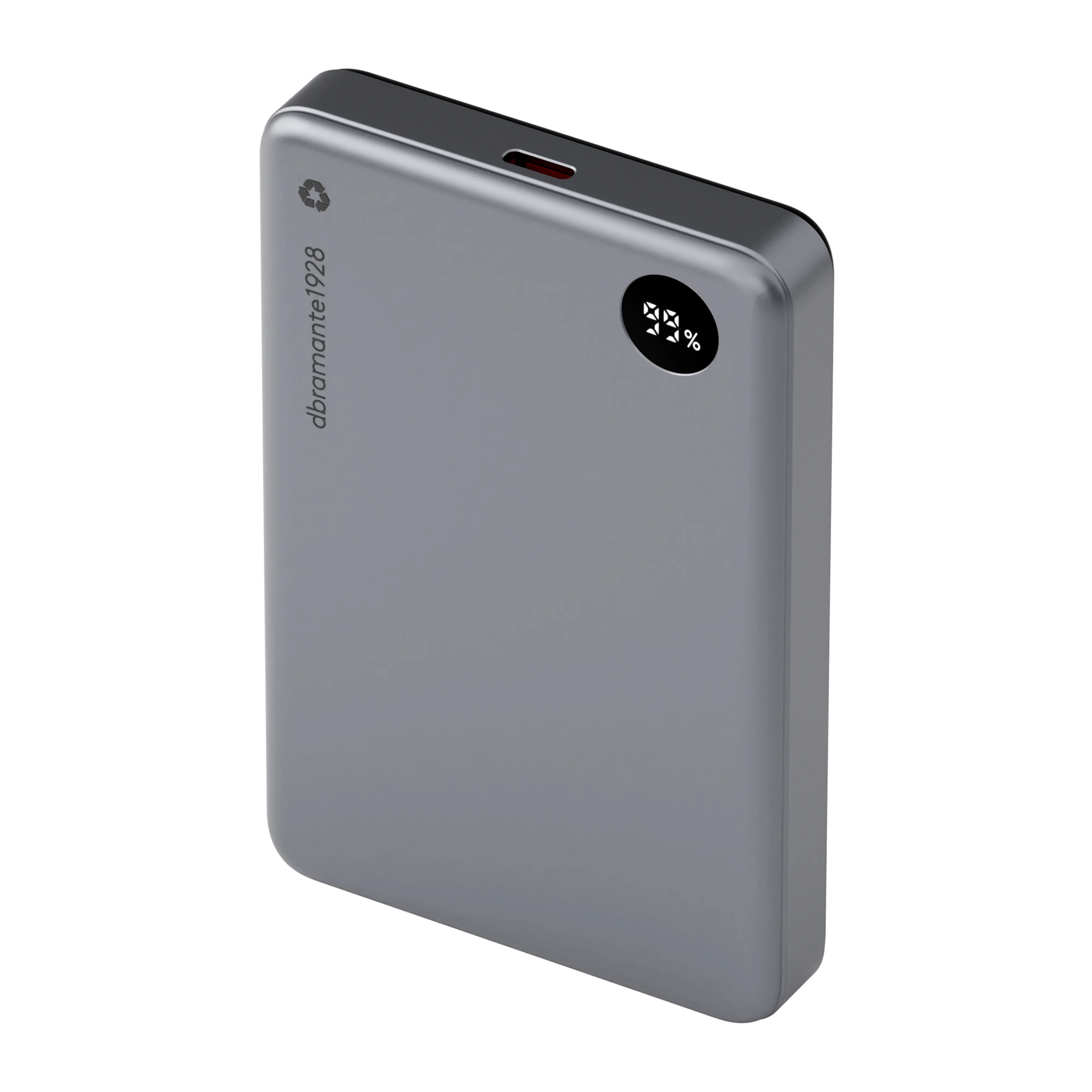 Re-charge - Power Bank 10K MagSafe LED - Grey