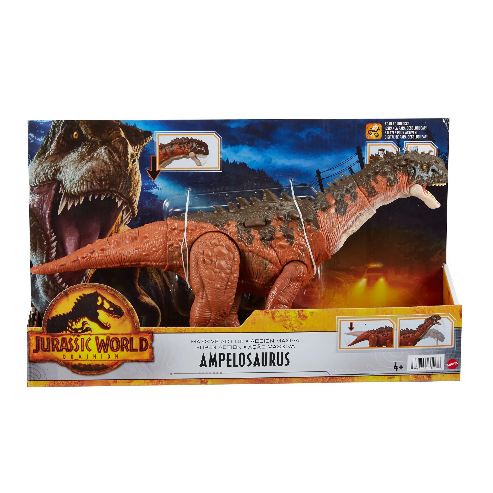 Mattel Jurassic World Massive Action Ampelosaurus Toy Figure