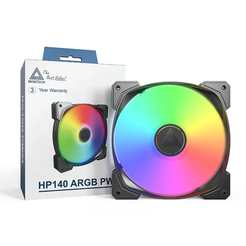 Montech HP140 ARGB PWM Black
