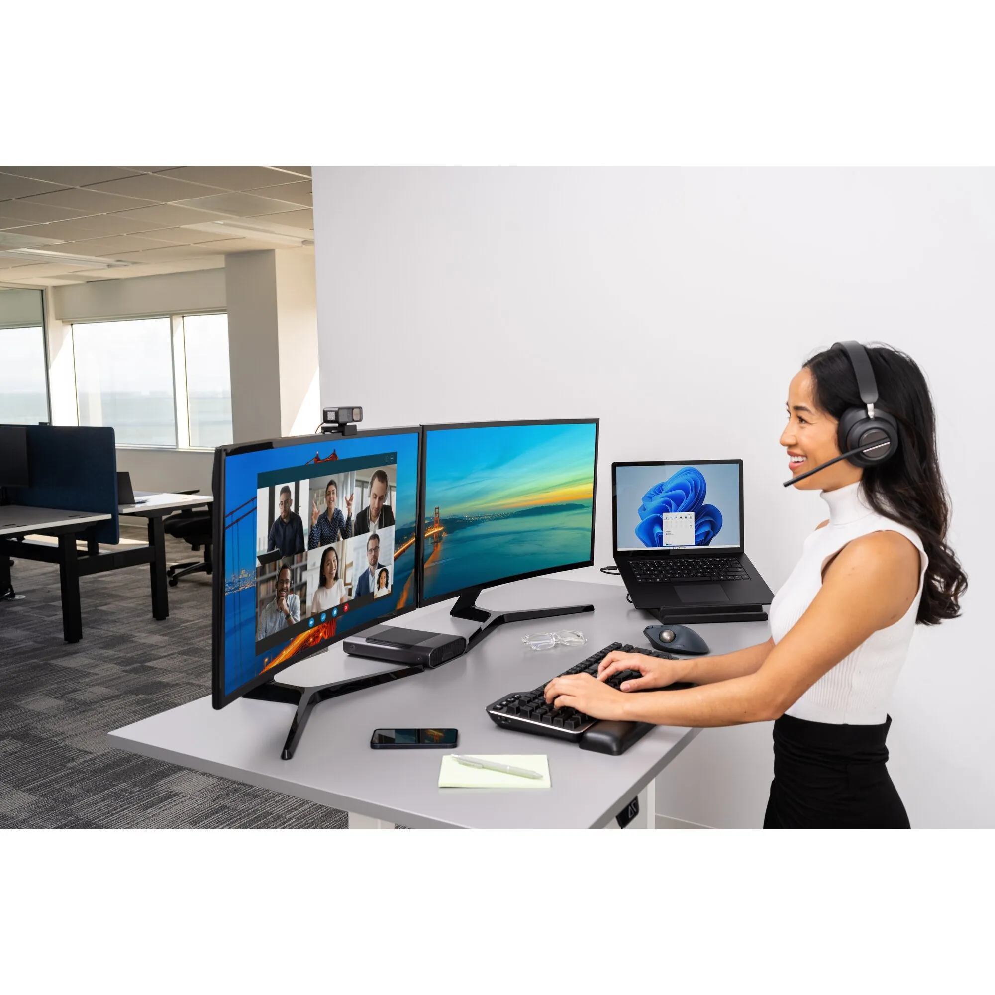 Kensington Pro Fit Ergo TB550 -langaton trackball-hiiri, musta