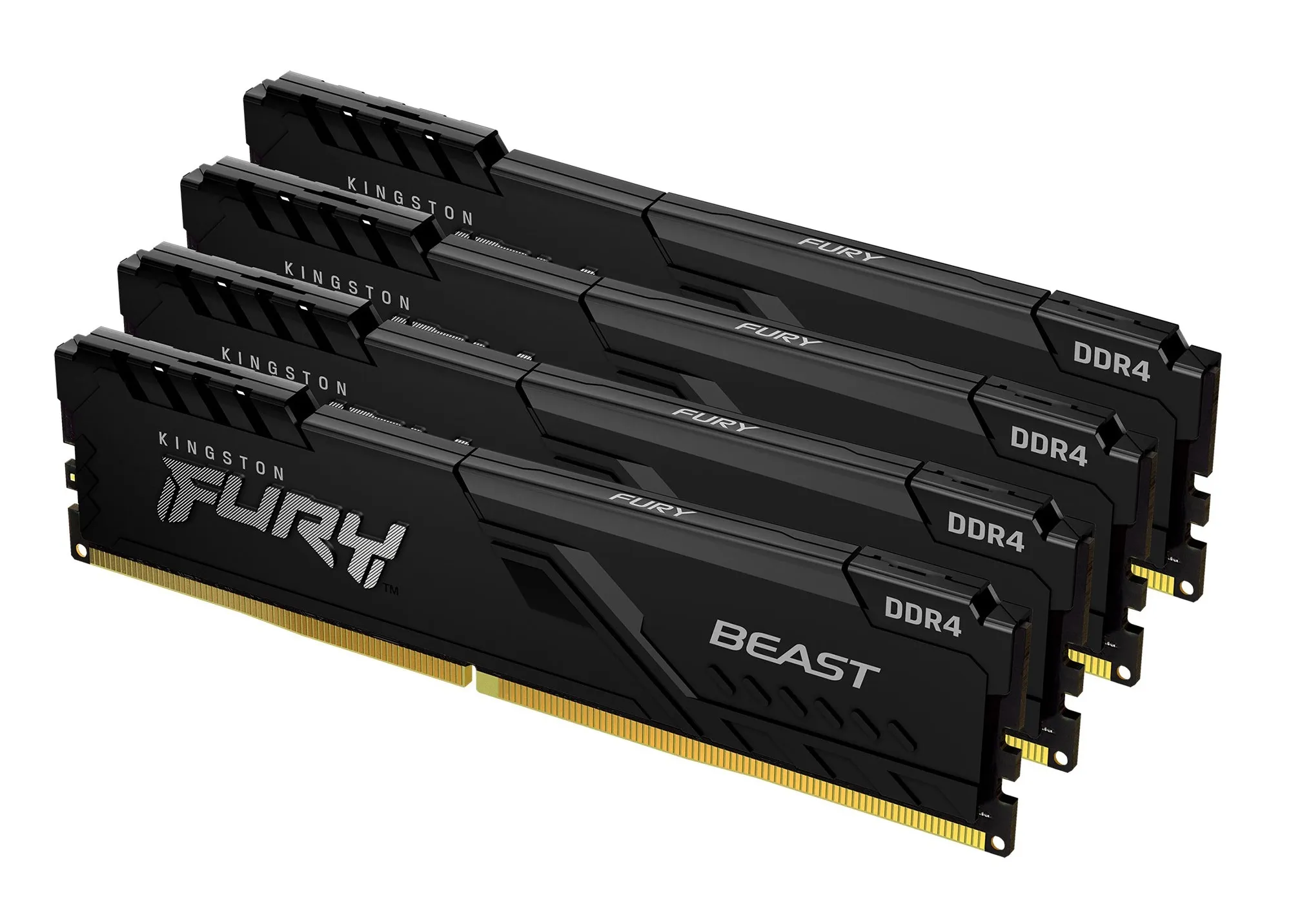 Kingston FURY Beast 32 GB (4 x 8 GB) DDR4 3600 MHz, 17 - minne, Svart