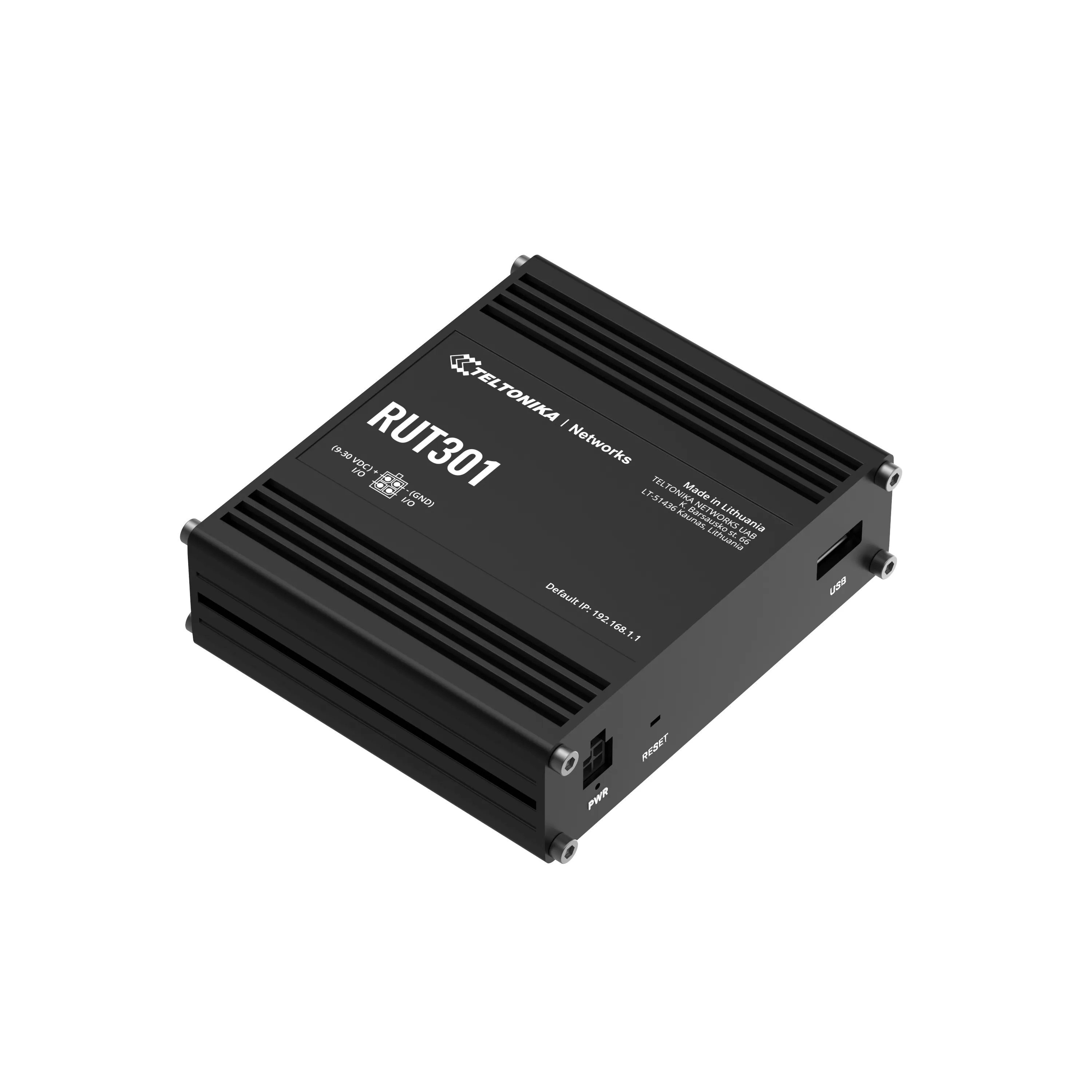 Teltonika RUT301 PoE - Industrial Ethernet Router, Black