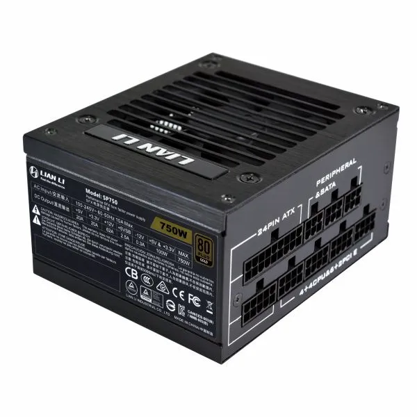 Lian Li SP750 750 W750W -virtal&auml;hde, 80 Plus Gold