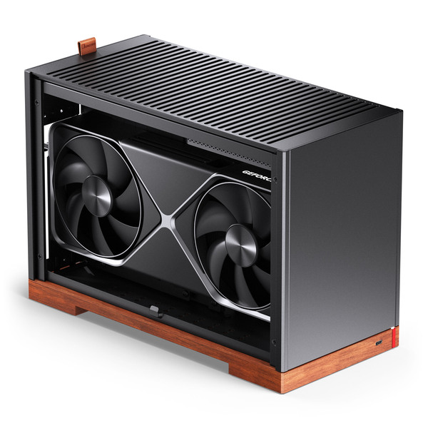 Jonsbo T9 PCIe 5.0 mini-ITX chassi, svart