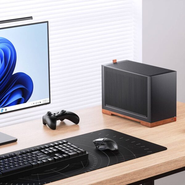 Jonsbo T9 PCIe 5.0 mini-ITX chassi, svart