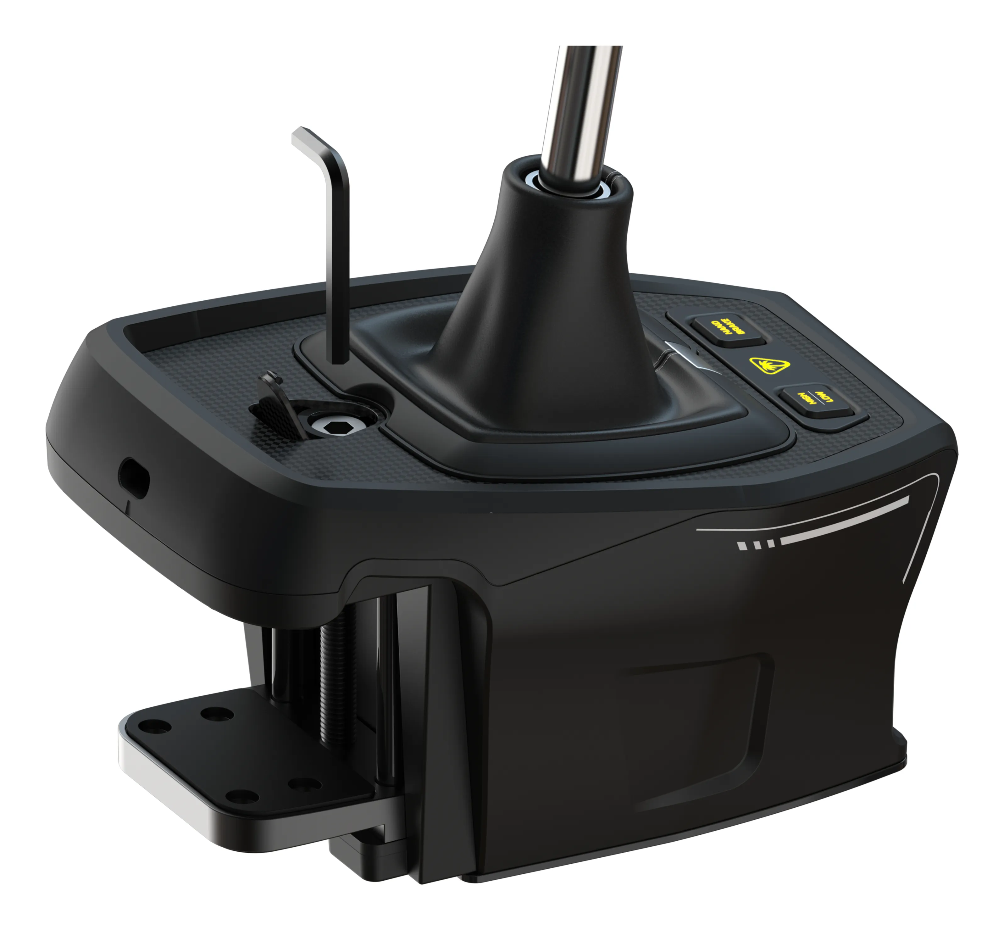 Turtle Beach VelocityOne Multi-Shift -langallinen vaihdin- ja k&auml;sijarrumoduuli, musta ja hopea
