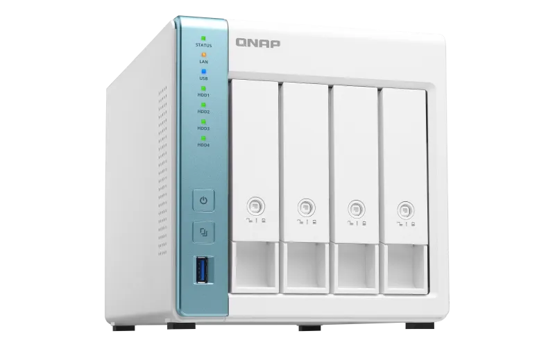 Qnap TS-431P3-2G, 4x h&aring;rdiskplatser - NAS-server