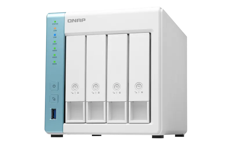 Qnap TS-431P3-2G, 4x h&aring;rdiskplatser - NAS-server