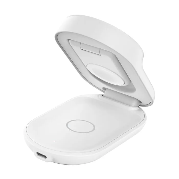 Belkin UltraCharge 3-in-1 Foldable Magnetic 25W Qi2 - trådlös laddare, Vit