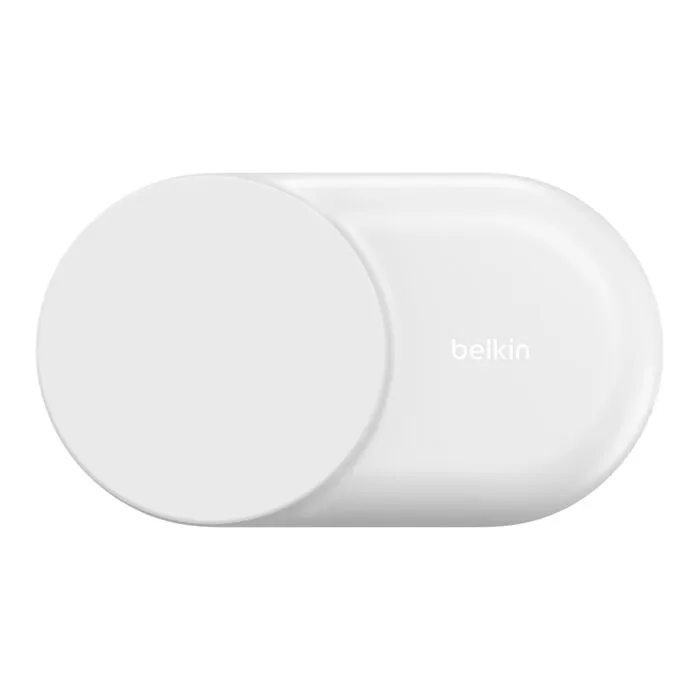 Belkin UltraCharge 3-in-1 Foldable Magnetic 25W Qi2 - tr&aring;dl&ouml;s laddare, Vit