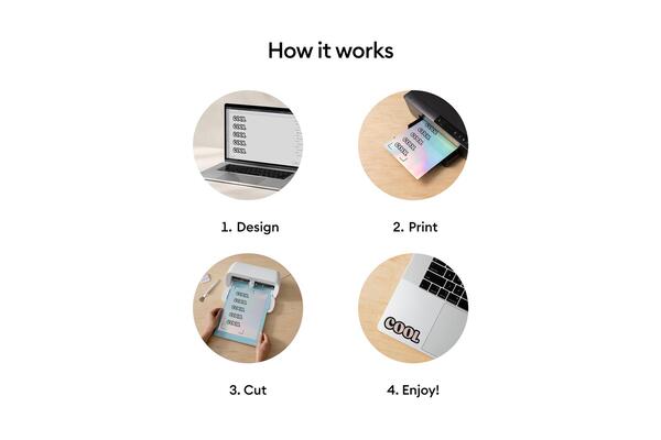 Cricut Joy Xtra Printable Vinyl Silver 10-pack A4