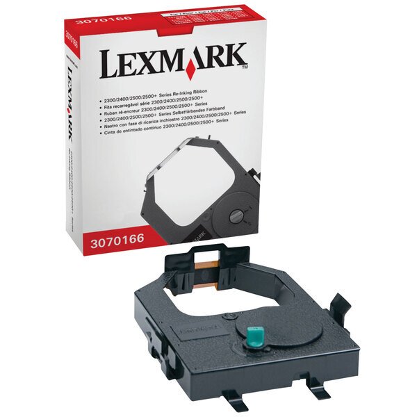 Lexmark 3070166 ribbon cartridge, Black