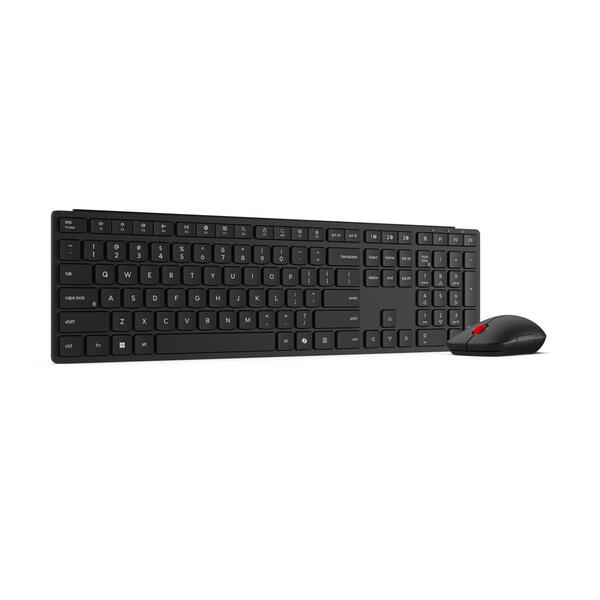 Lenovo Multi-Mode Pro Combo Wireless Keyboard and Mouse, Eclipse Black
