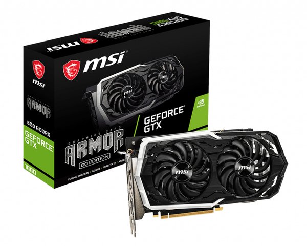 MSI GeForce GTX 1660 Armor 6GB - Graphics card
