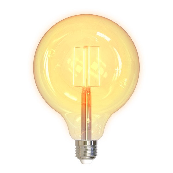 Qnect SH-LFE27G125 Smart LED lamp, E27, G125, CCT, WiFi, Filament - smart bulb