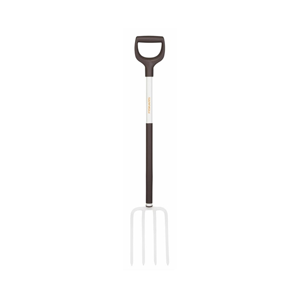 Fiskars Light - spade fork, white