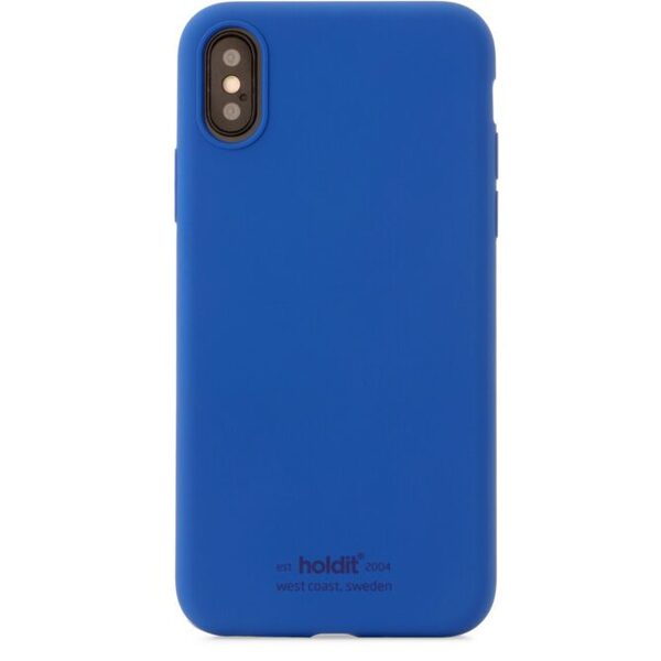 Holdit Silicone Case iPhone X/XS - fodral, Bl&aring;