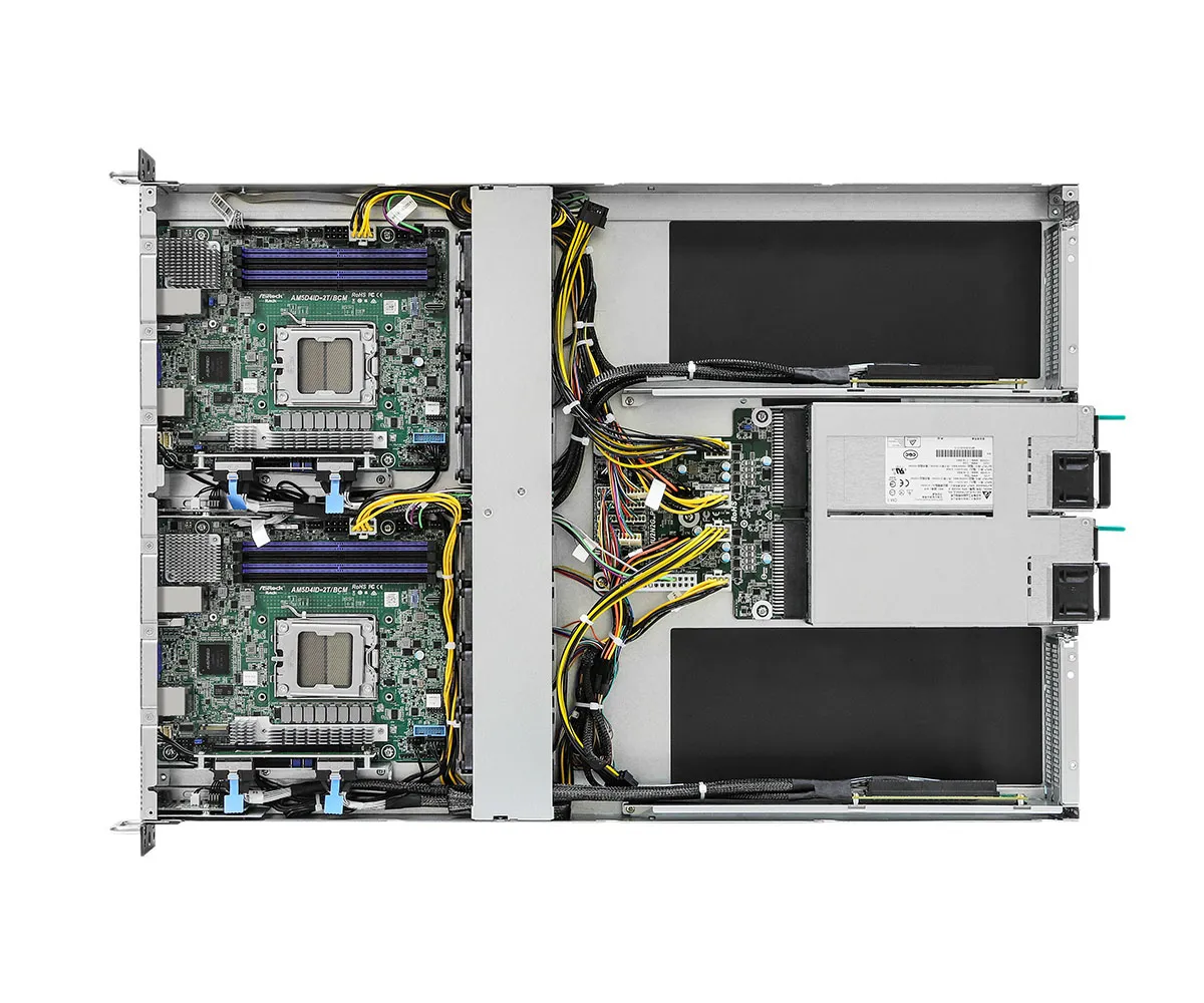 ASRock Rack 1U2N2G-AM5/2T X300 AM5 1U Dual Node Motherboard