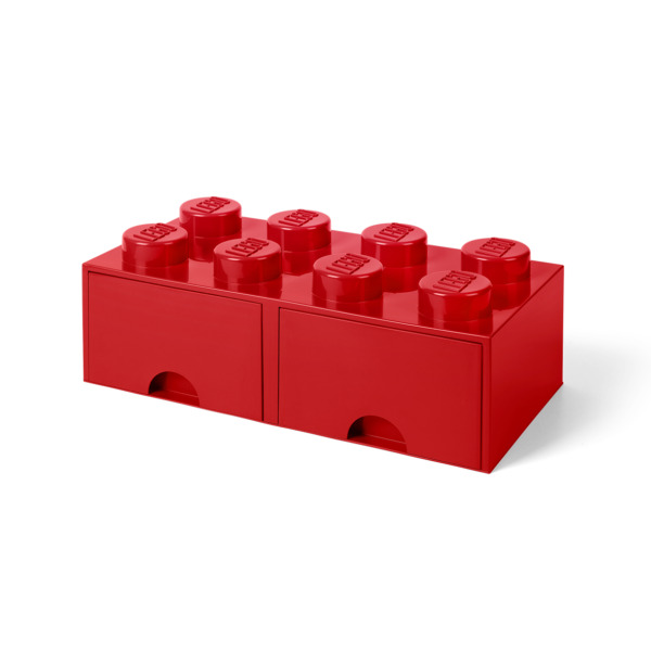 Room Copenhagen LEGO Brick Drawer 8 red - RC40061730