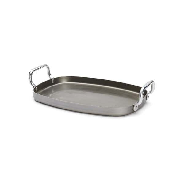 De Buyer Mineral B Element Suorakulmainen Hiiliter&auml;ksinen Plancha-grillipannu, 38 x 26 cm