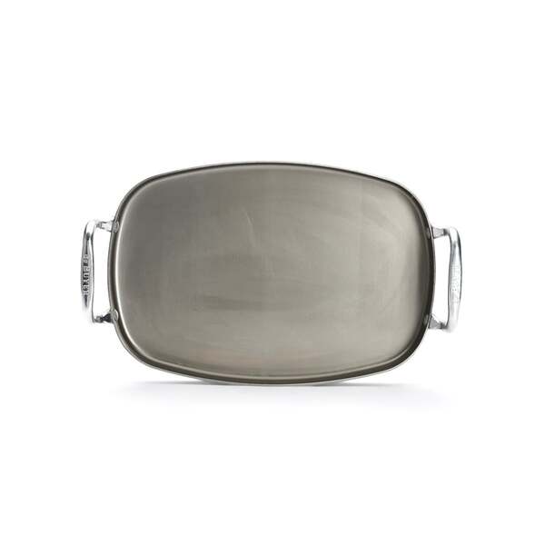 De Buyer Mineral B Element Rectangular Carbon Steel Plancha Grill Pan, 38 x 26 cm