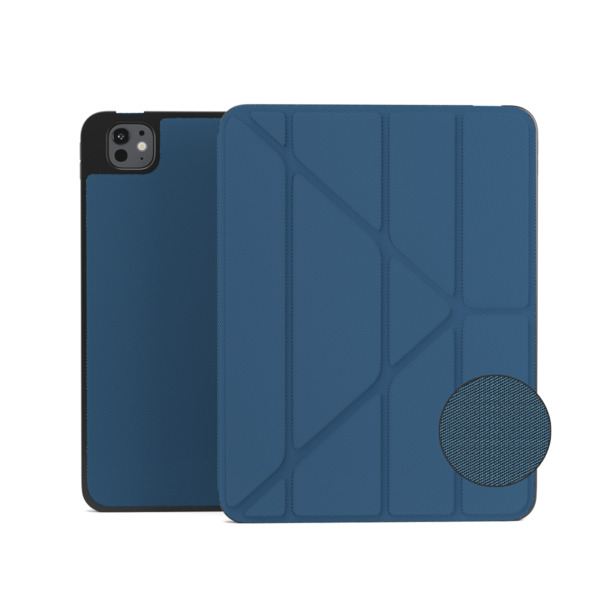 Epico SolidWoven Flip Case | iPad Pro 11" (3.-6. gen)/Air 10,9" (A14-M1)/Air 11" (M2-M4) | Blue | Integrated Stand  &amp;  Apple Pencil Storage