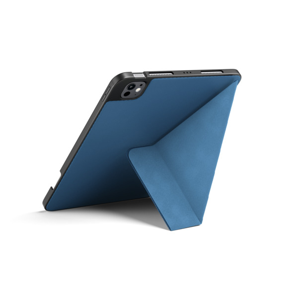 Epico SolidWoven Flip Case | iPad Pro 11" (3.-6. gen)/Air 10,9" (A14-M1)/Air 11" (M2-M4) | Blue | Integrated Stand  &amp;  Apple Pencil Storage