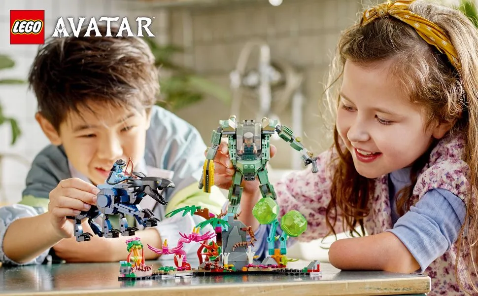Lego Avatar vatar Neytiri &amp; Thanator vs. AMP Suit Quaritc 75571