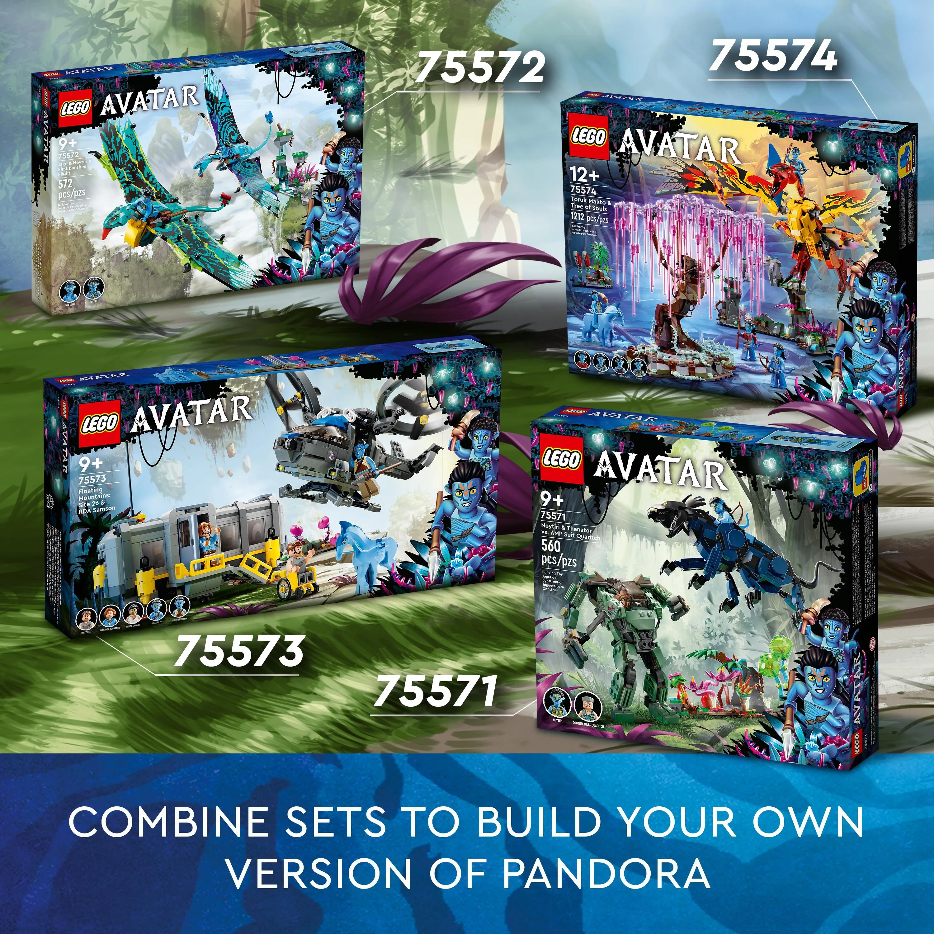Lego Avatar vatar Neytiri &amp; Thanator vs. AMP Suit Quaritc 75571