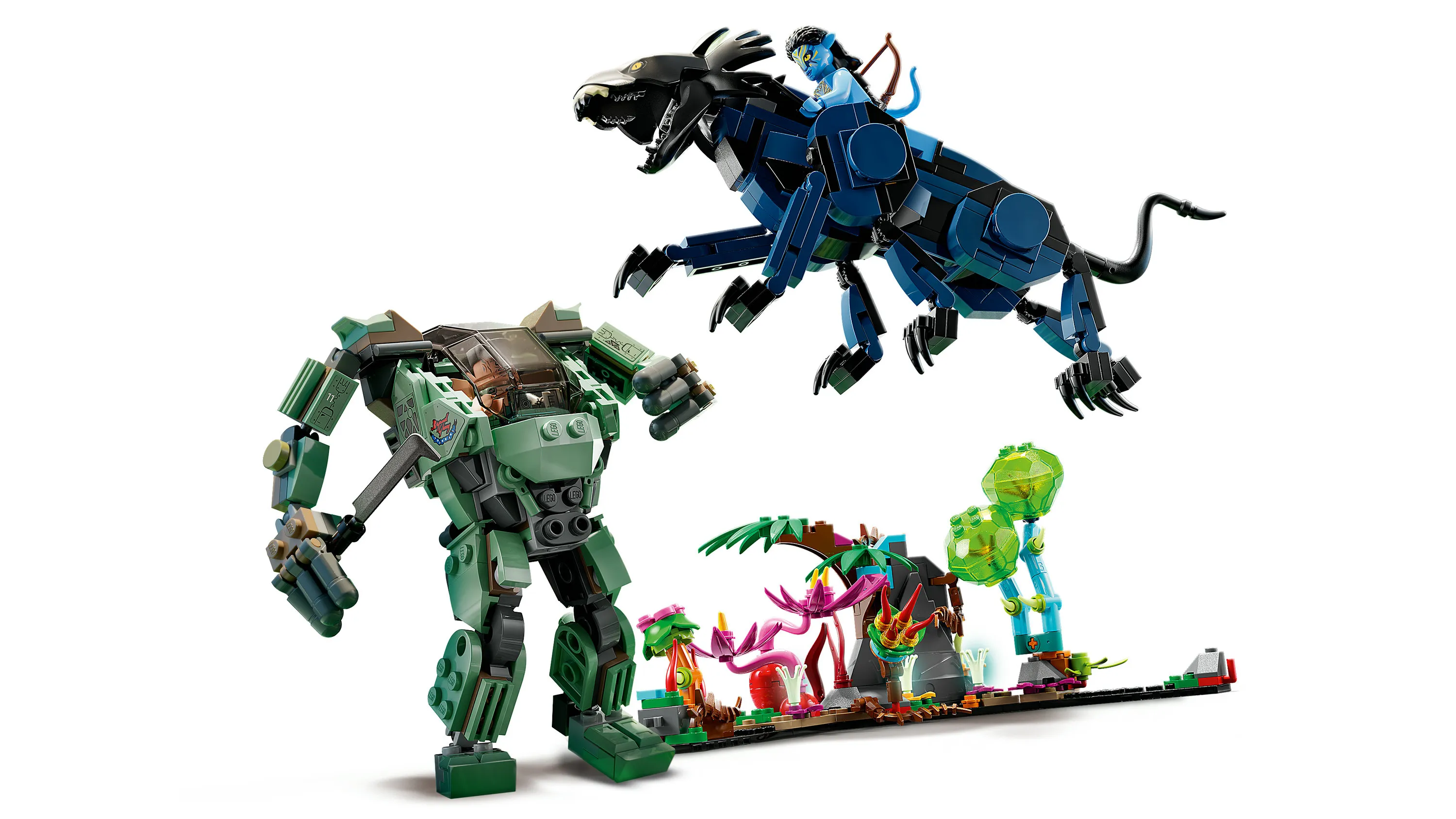 Lego Avatar vatar Neytiri &amp; Thanator vs. AMP Suit Quaritc 75571