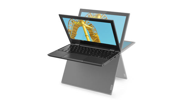 Lenovo 300e G2 11.6&quot; N4120, 4 GB, 128 GB SSD, Win 10 Pro - b&auml;rbar dator, Svart
